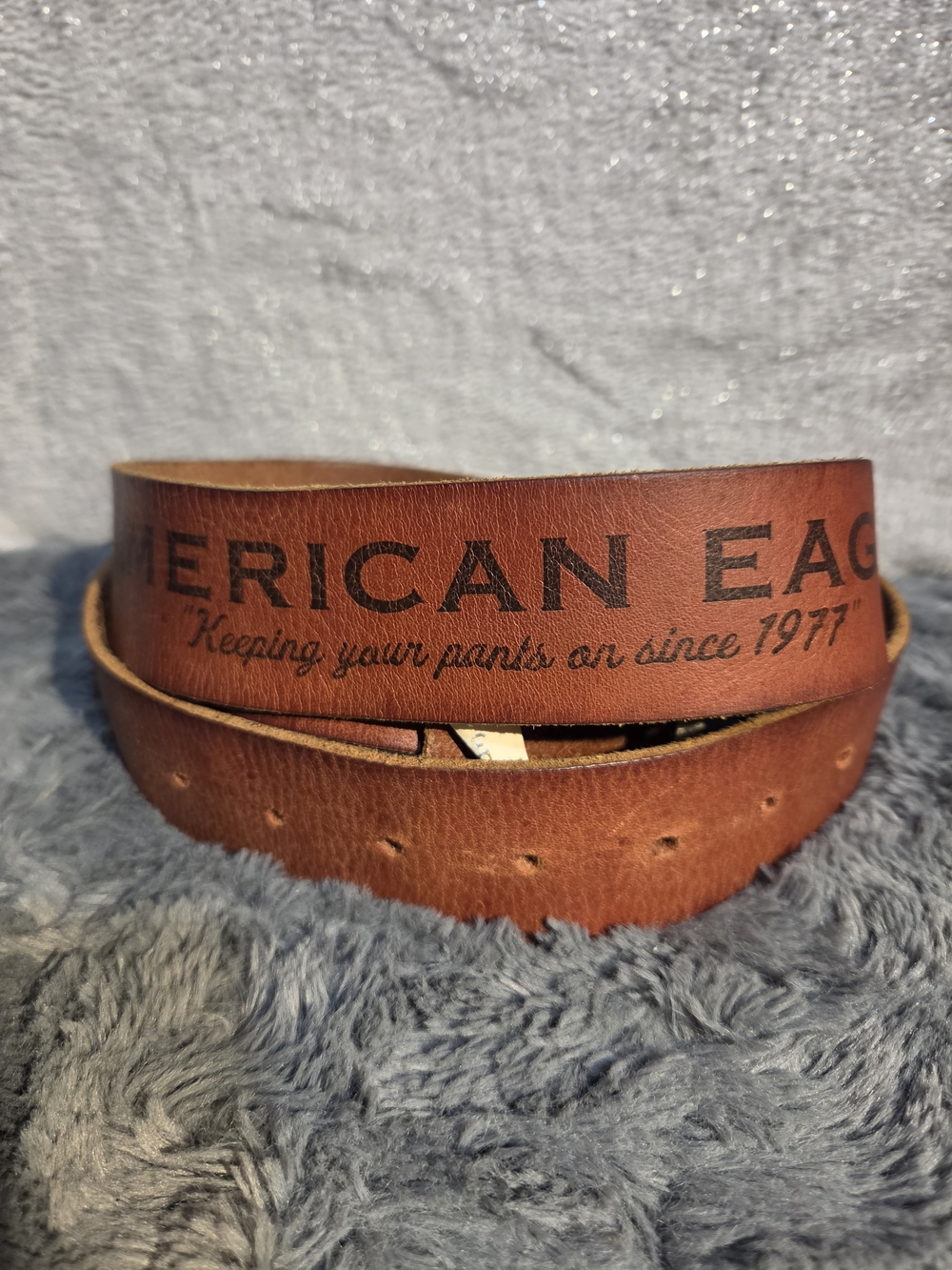 American Eagle Outfitters Men's Brown Leather Belt